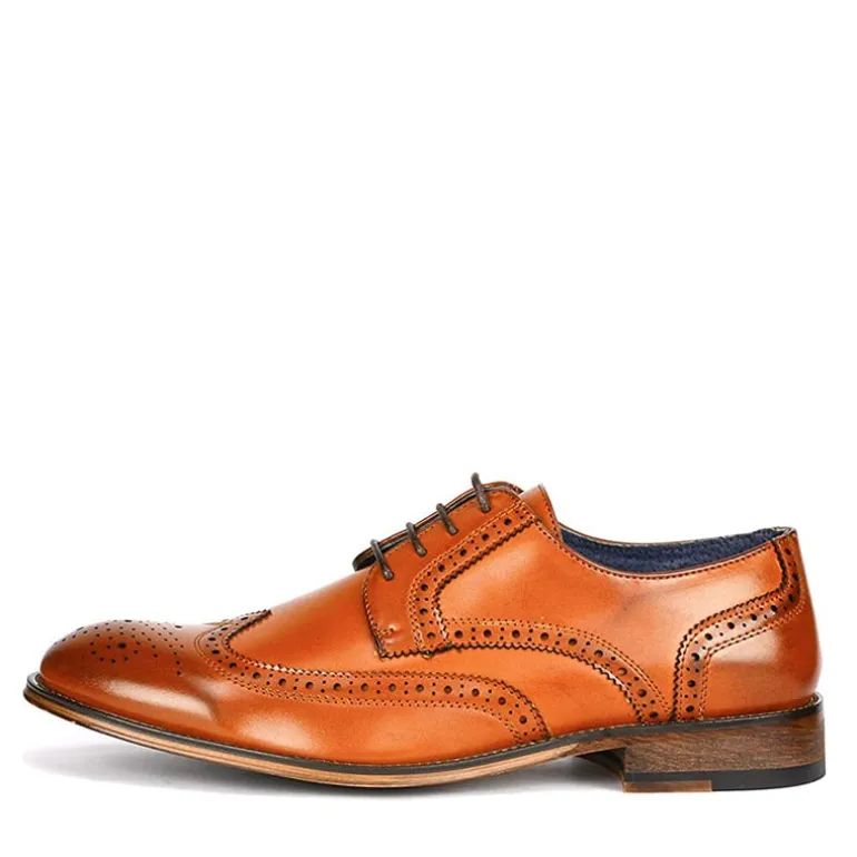 Men's Wide Wingtip Dress Shoes