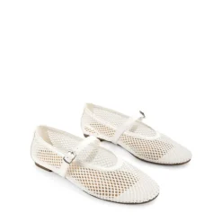Mesh Mary Jane Ballet Flats
