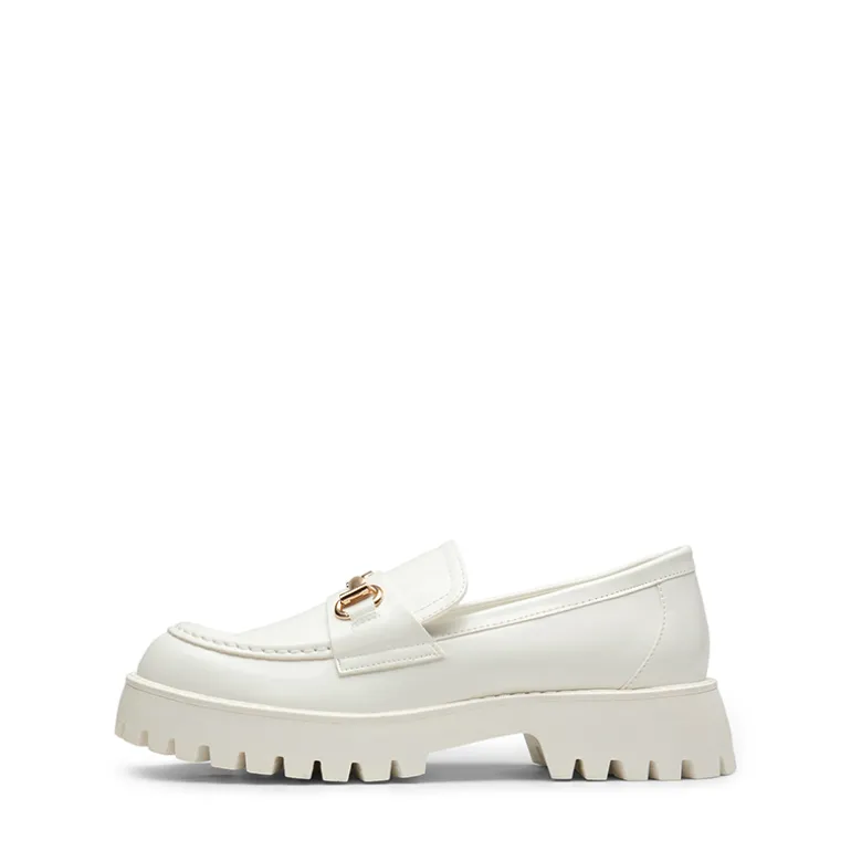Metallic Vegan Leather Slip-on Loafers