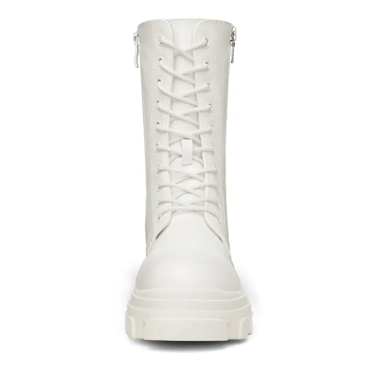 Mid Calf Combat Boots