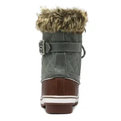 Mid Calf Faux Fur-Lined Winter Boots