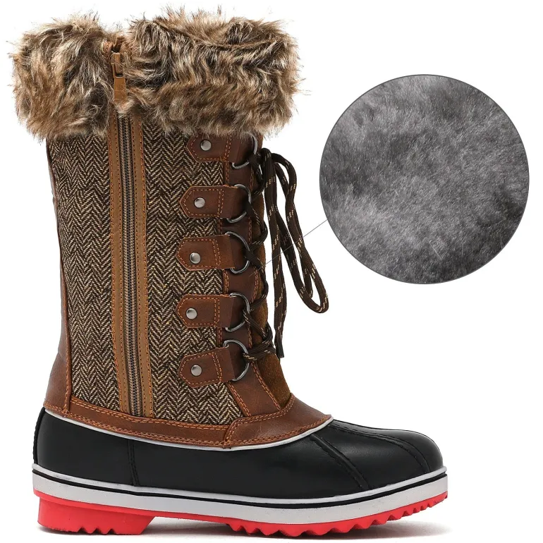 Mid-Calf Fur Snow Boots