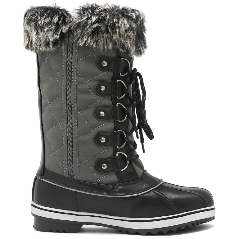 Mid-Calf Fur Snow Boots