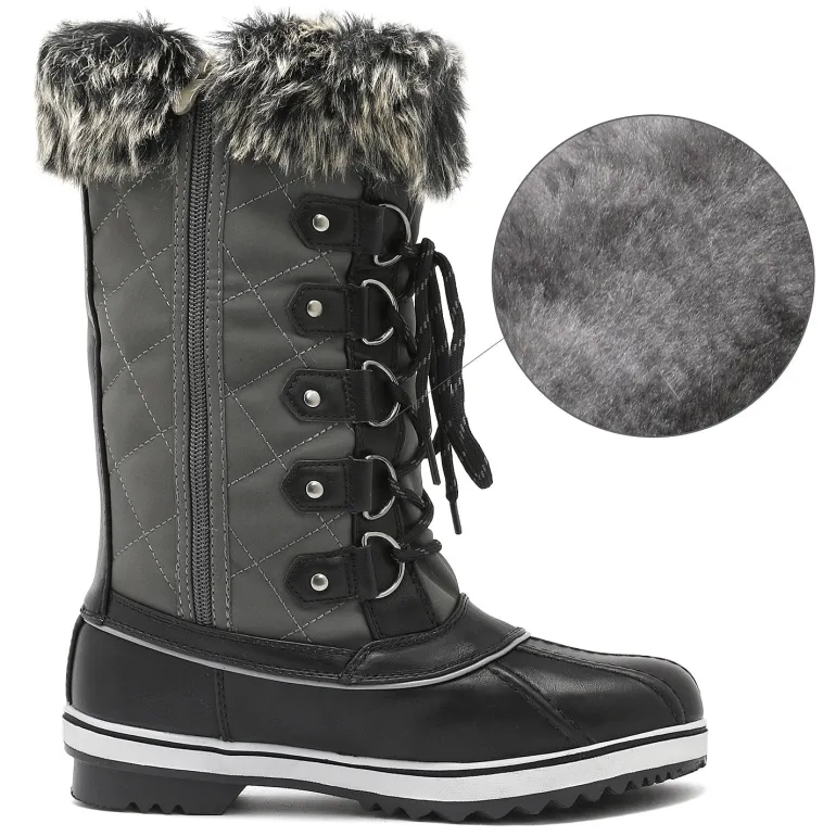 Mid-Calf Fur Snow Boots