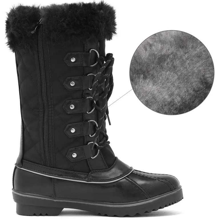 Mid-Calf Fur Snow Boots