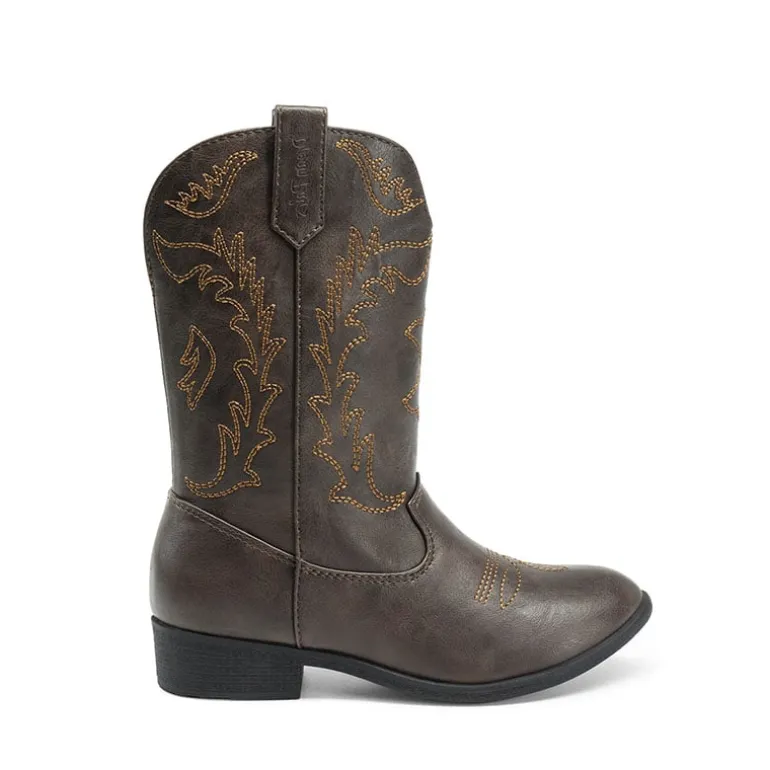 Mid Calf Kids Cowboy Riding Boots