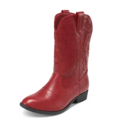 Mid Calf Kids Cowboy Riding Boots