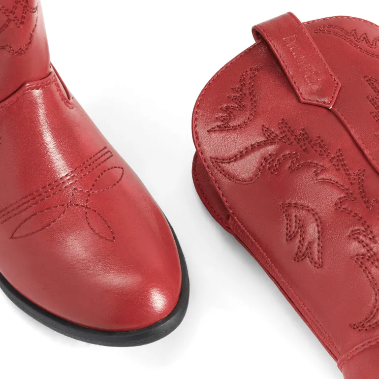Mid Calf Kids Cowboy Riding Boots