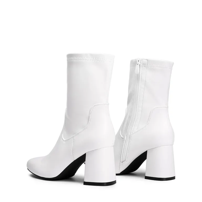Mid Calf Square-Toe Gogo Boots