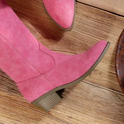 Mid Calf Western Cowboy Boots