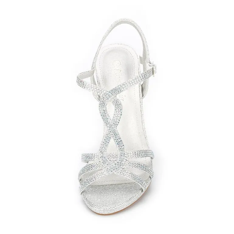 Mid Heel Strappy Open Toe Sandals