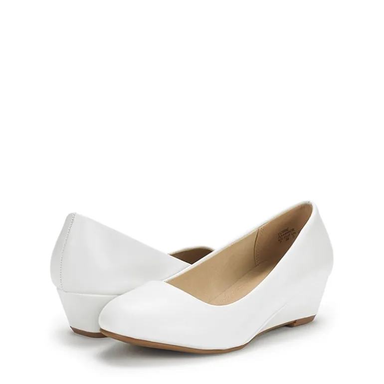 Mid Wedge Heel Pump Shoes