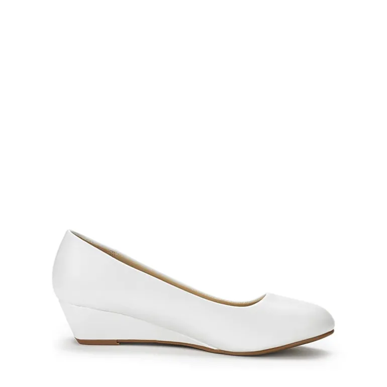 Mid Wedge Heel Pump Shoes