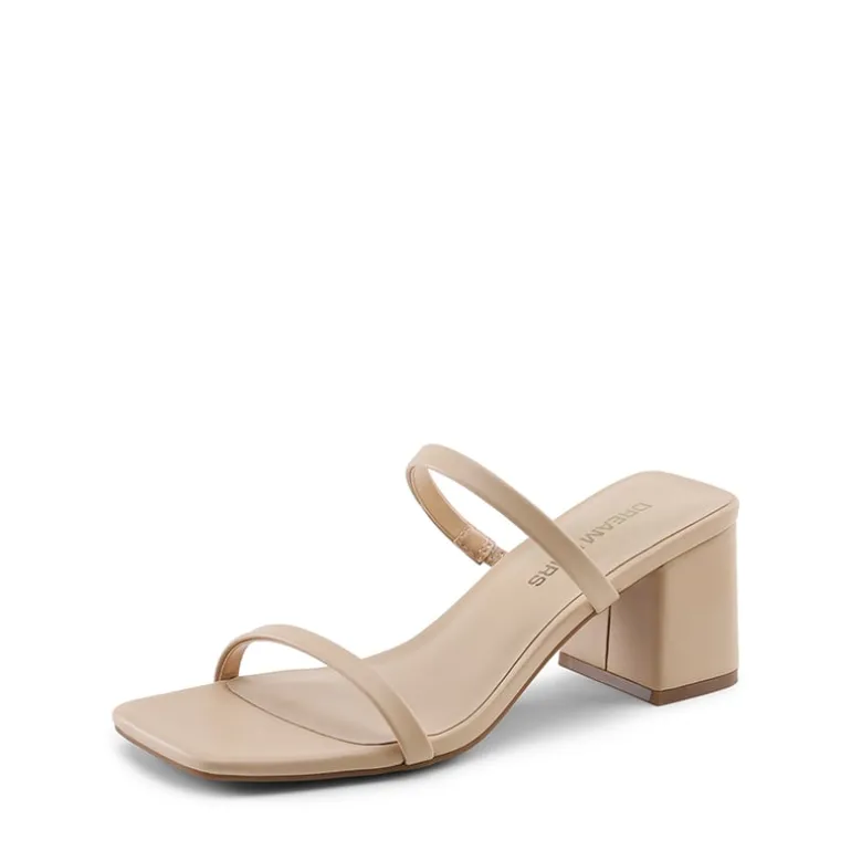 Minimalist Thin-Strap Block Heel Sandals