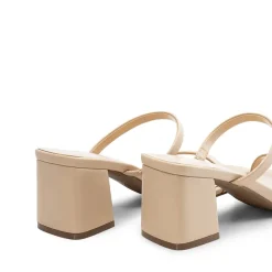 Minimalist Thin-Strap Block Heel Sandals