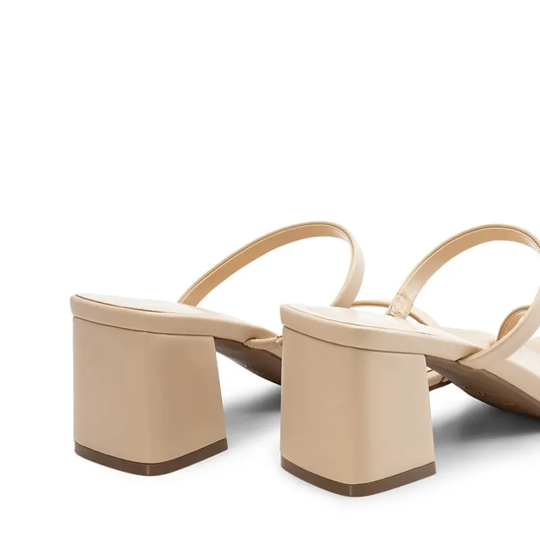 Minimalist Thin-Strap Block Heel Sandals
