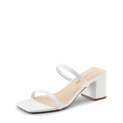 Minimalist Thin-Strap Block Heel Sandals