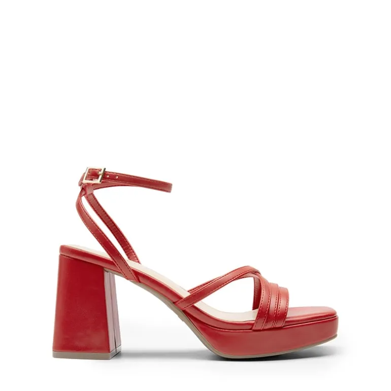 Multiple-strap Platform Heeled Sandals