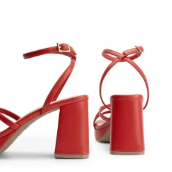 Multiple-strap Platform Heeled Sandals