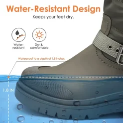 Non-Slip Mid-Calf Waterproof Snow Boots
