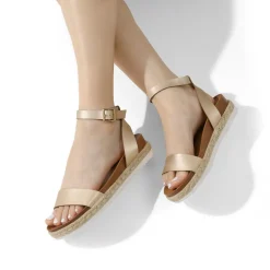 Open Toe Ankle-Strap Espadrille Platform Sandals