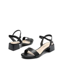 Open Toe Ankle Strap Low Heel Sandals