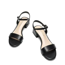 Open Toe Ankle Strap Low Heel Sandals