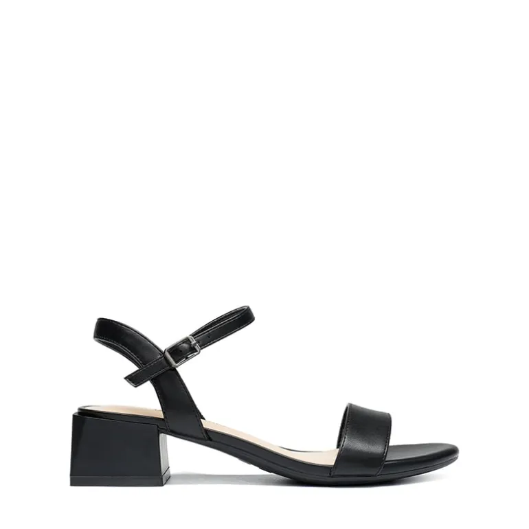 Open Toe Ankle Strap Low Heel Sandals