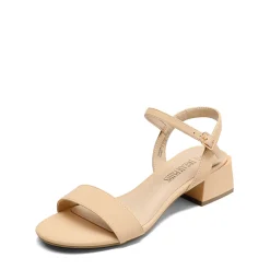 Open Toe Ankle Strap Low Heel Sandals