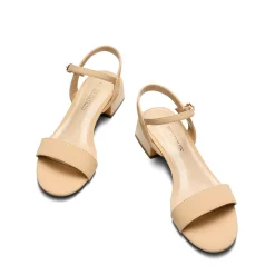 Open Toe Ankle Strap Low Heel Sandals