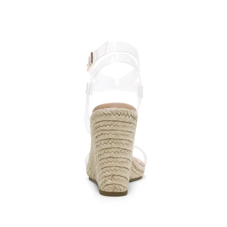 Open Toe Espadrille Platform Wedge Sandals