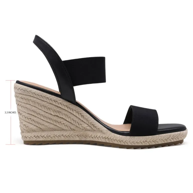 Open Toe Espadrille Platform Sandals