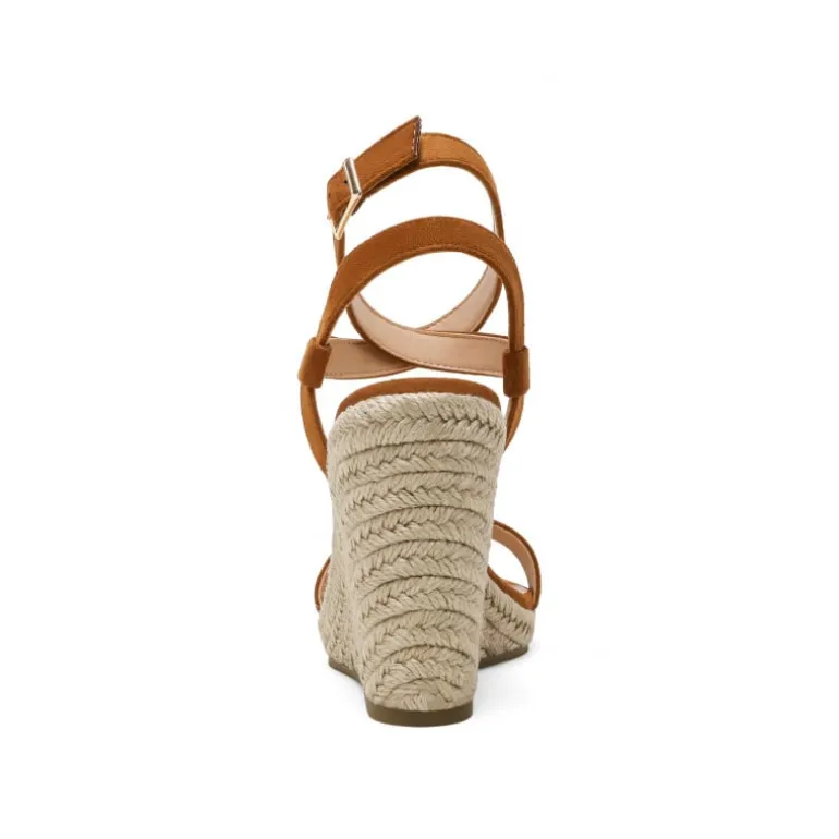 Open Toe Espadrille Platform Wedge Sandals