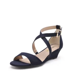 Open Toe Low Heel Wedge Sandals