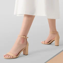 Open Toe Pump Chunky Heel Sandals