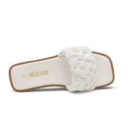 Open Toe Slide Flat Sandals