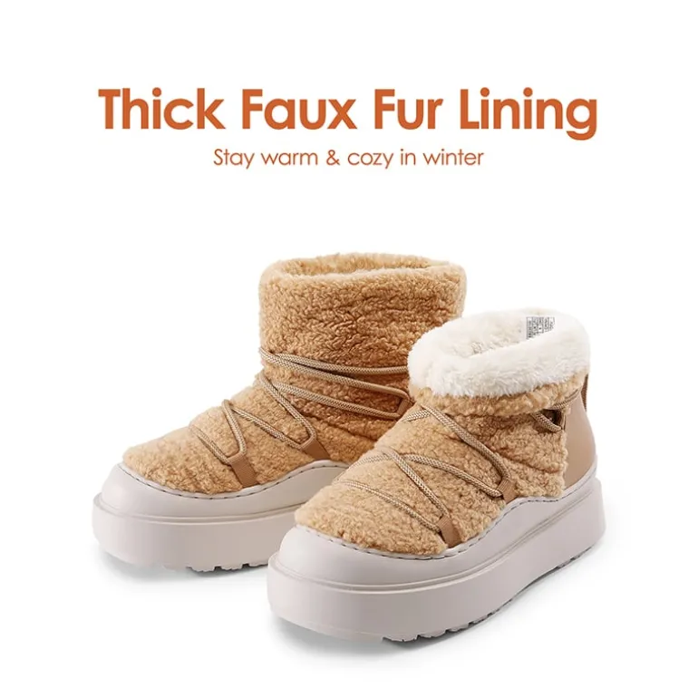 Outdoor Faux Fur Snow boots