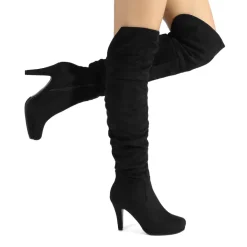 Over The Knee Chunky Heel Boots