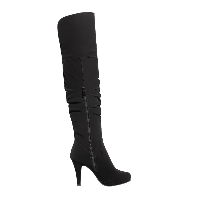 Over The Knee Chunky Heel Boots