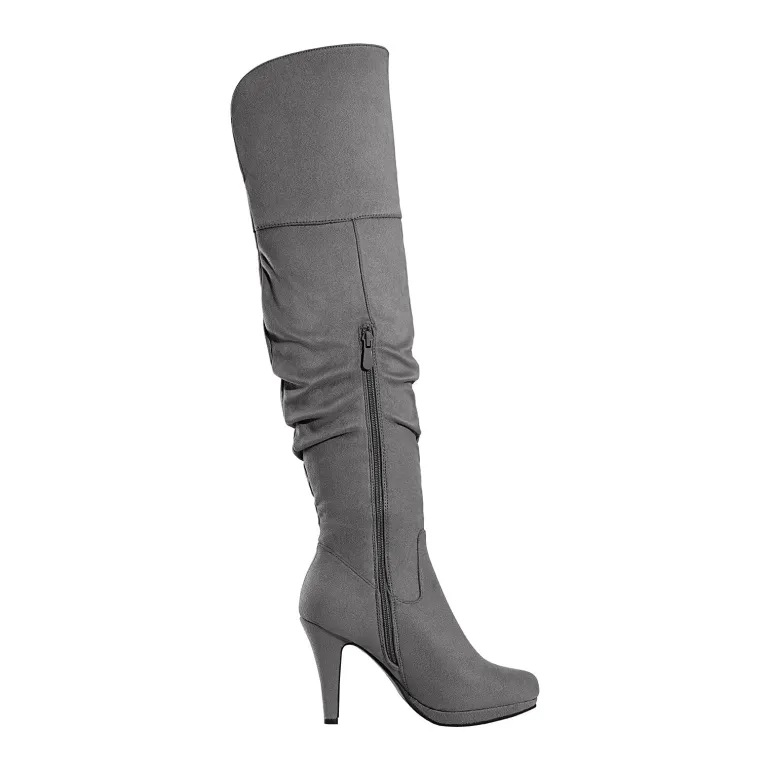 Over The Knee Chunky Heel Boots