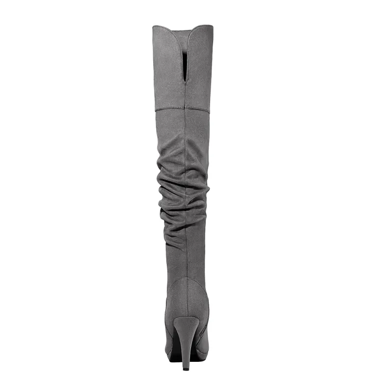 Over The Knee Chunky Heel Boots