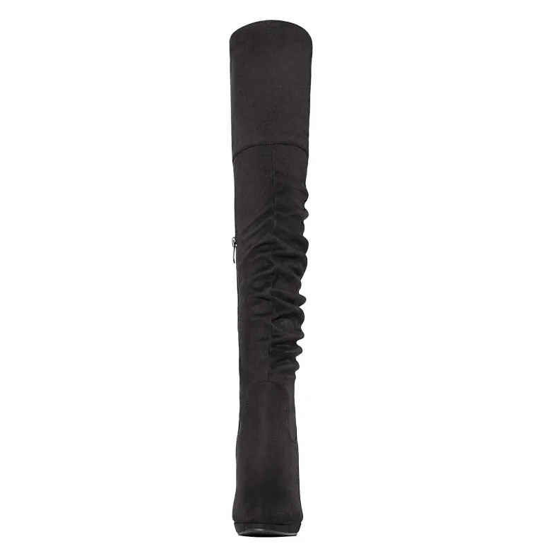 Over The Knee Chunky Heel Boots