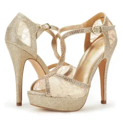 Peep Toe High Heel Platform Sandals