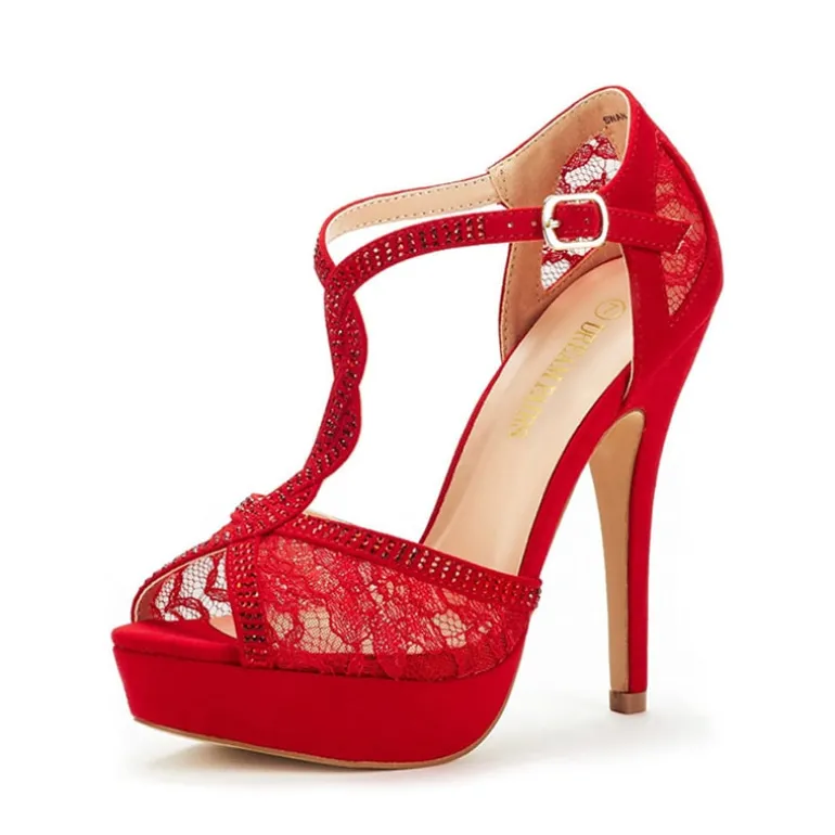 Peep Toe High Heel Platform Sandals