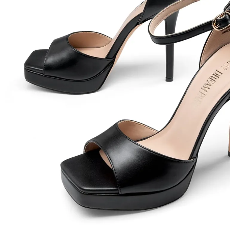 Peep Toe Stiletto Heel Sandals