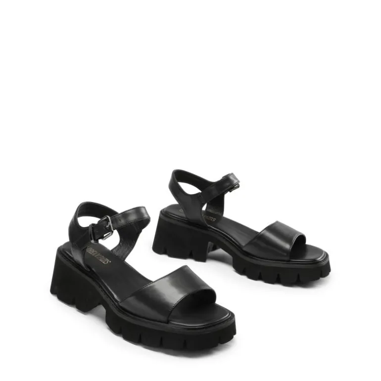 Platform Ankle Strap Chunky Heel Sandals