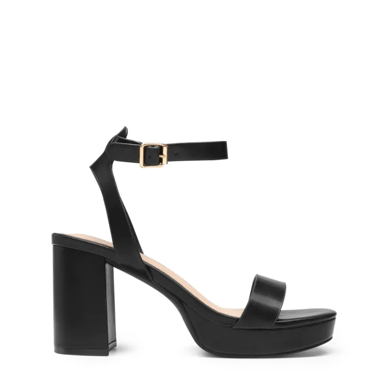 Platform Ankle Strap Chunky Heel Sandals