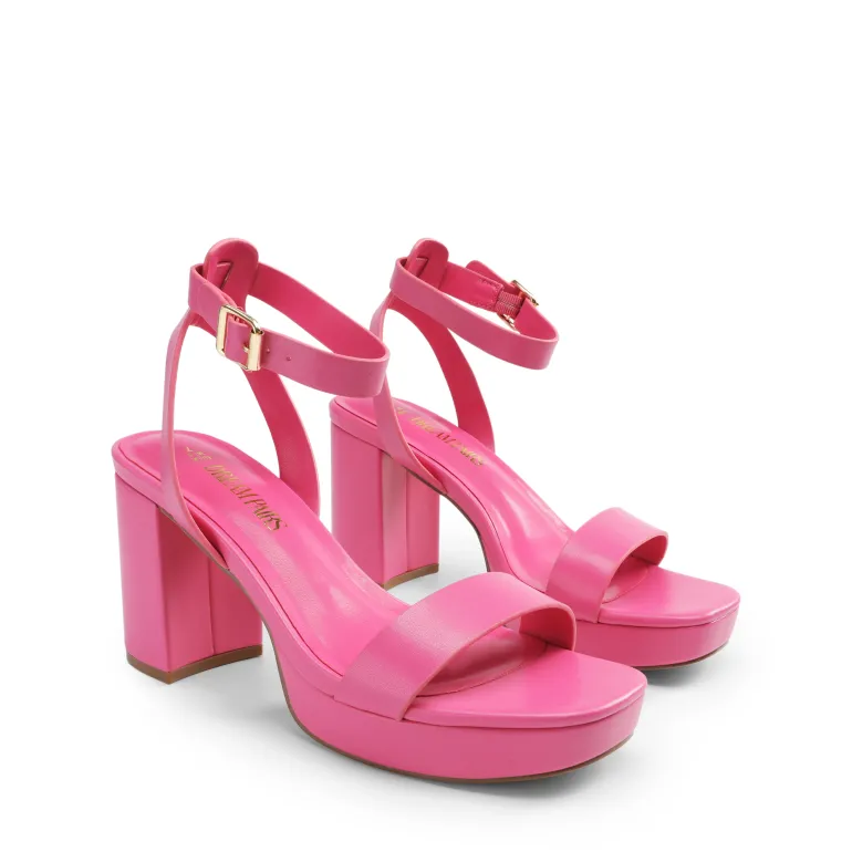 Platform Ankle Strap Chunky Heel Sandals