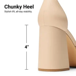 Platform Ankle Strap Chunky Pumps