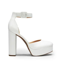 Platform Ankle Strap High Heel Pumps